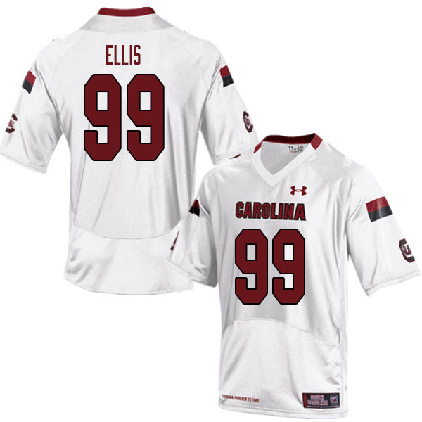 Men #99 Jabari Ellis South Carolina Gamecocks College Football Jerseys Sale-White